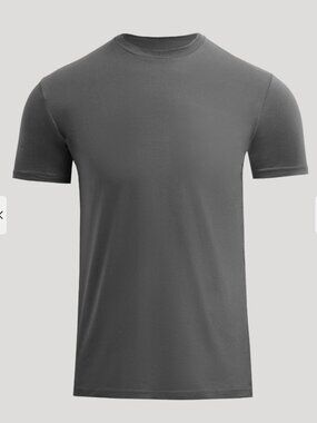 NWT True Classic Crewneck T-Shirt XL Carbon Grey Short Sleeve Cotton Blend Tee